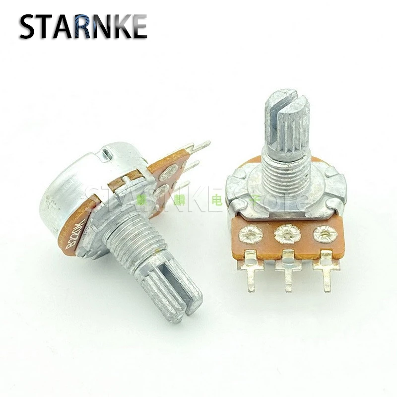 

2 шт., 16 типов B220K, 3-контактный усилитель с одним динамиком, потенциометр баланса громкости звука, цветочный вал 15 мм