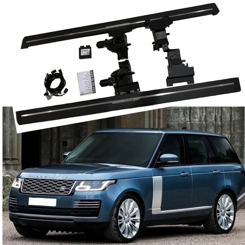 

Suv Car Pedal Accessories Straight Electric Automatic Side Step Aluminum Power Running Boards For Land Rover Rang Vogue