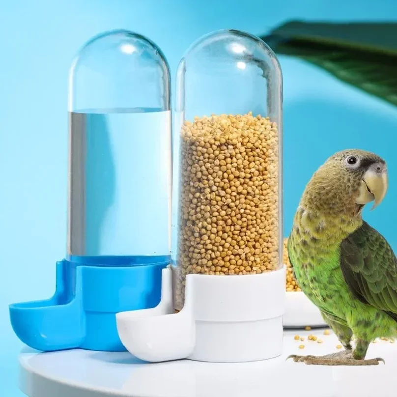 Comedero Colgante para Mascotas, Dispensador de Agua para Ardillas y Loros, Caja de Alimentos para Pájaros, Accesorios para Jaulas, Suministros para Aves