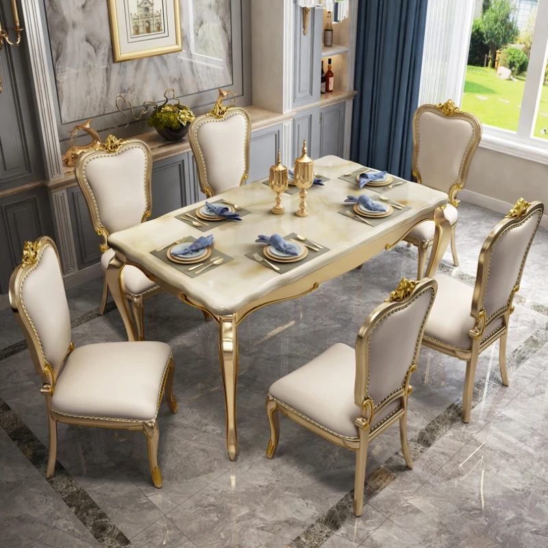 Designer Luxury Dining Table Home Modern Space Saving Dining Table Restaurant Center Mesa Comedor Living Room Sets Furniture