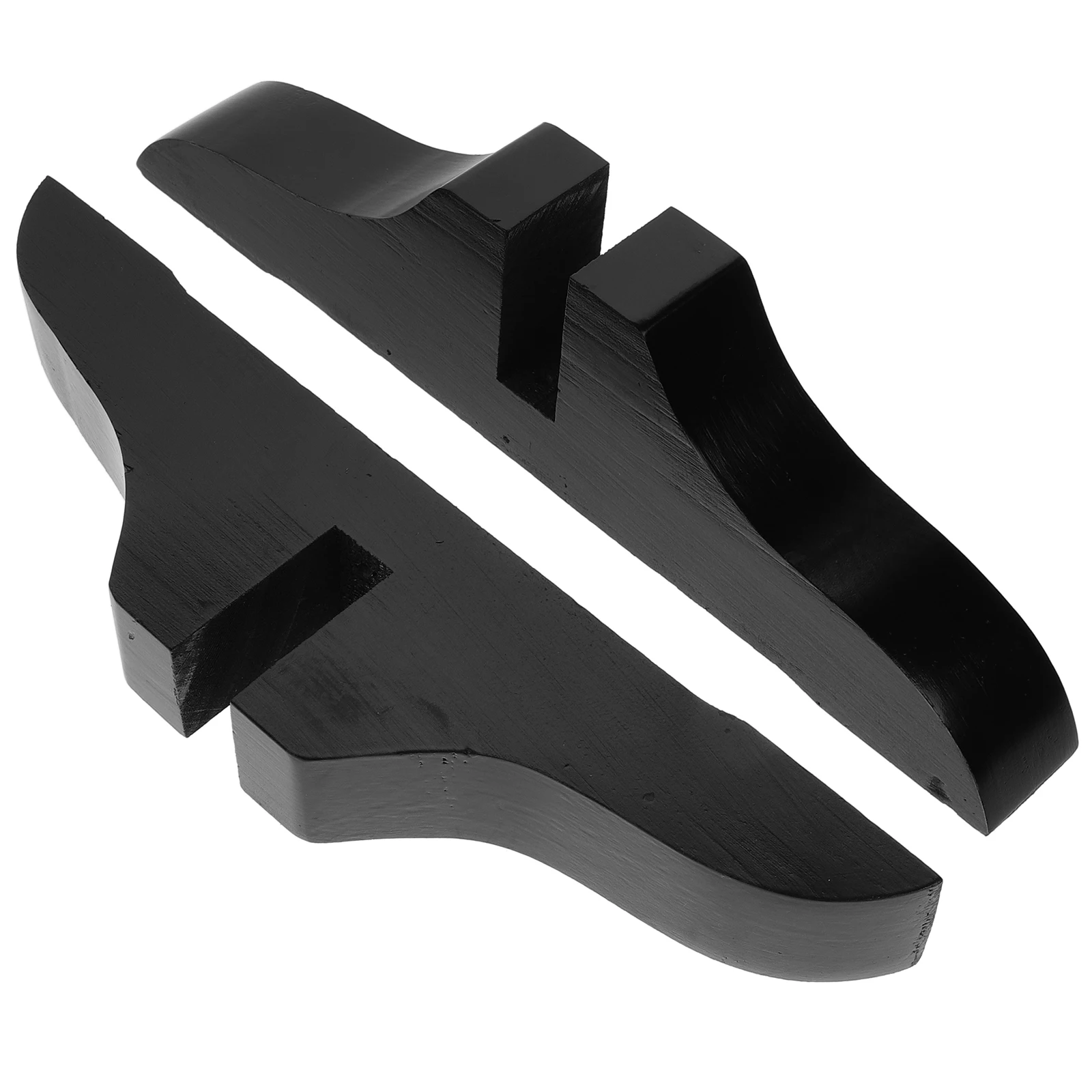 

2pcs Screen Partition Base Holder Stand Feet Black Baby Thickened Wooden Divider Support Foldable Household