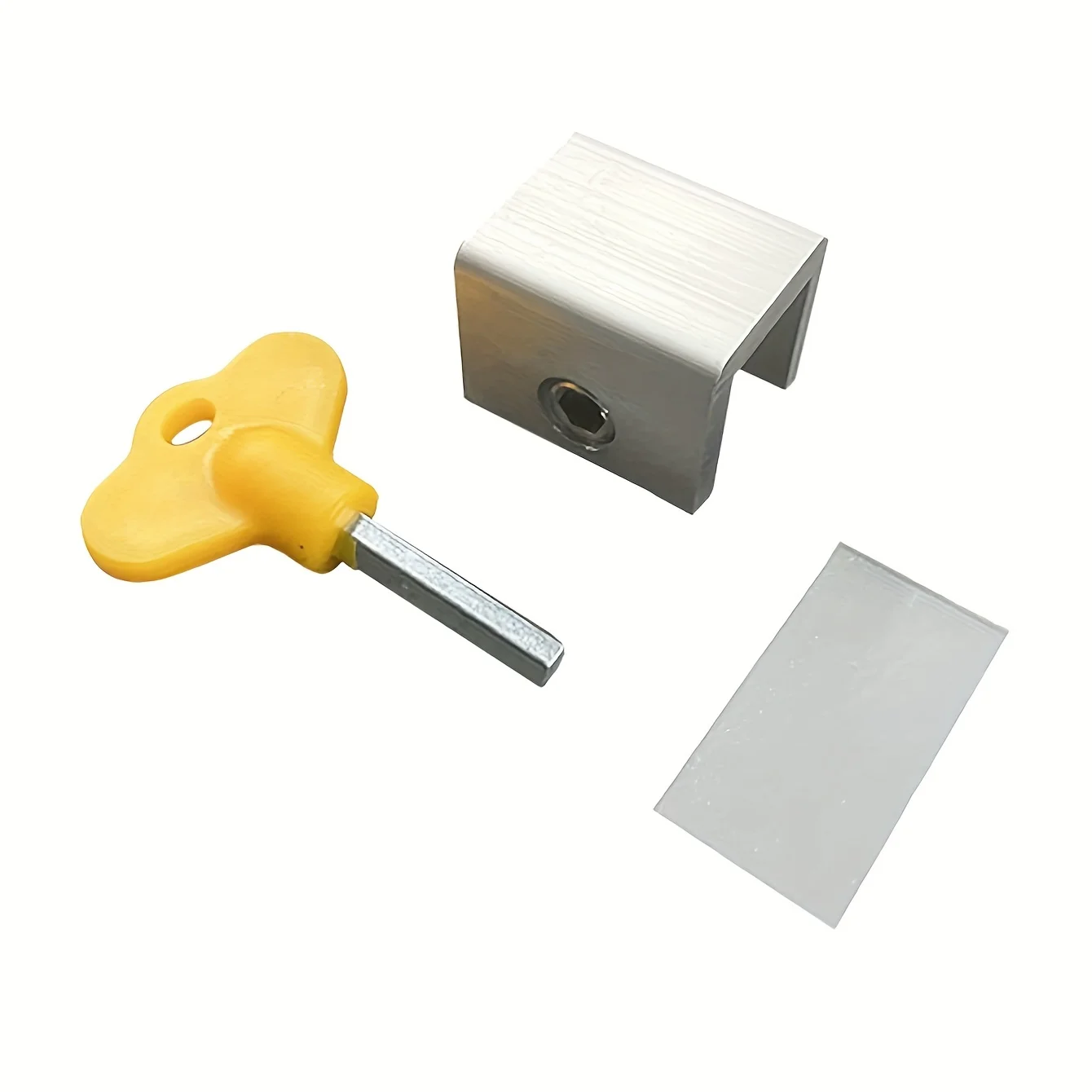 4pcs Aluminum Alloy Window Lock Stopper Sliding Window Anti-theft lock Window Sliding Door Baby Kids Child Safety Doors Lock image 2