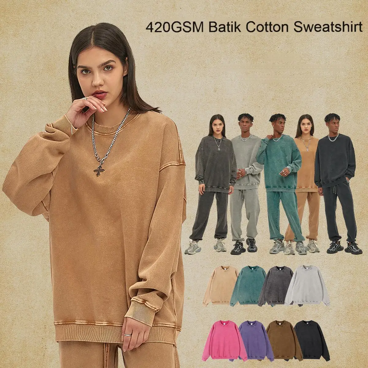 

MAQVOB Top Quality Street Wear Luxury Apparel Euro US Size Spring Autum Cotton Men Women Batik Dye Hoodie