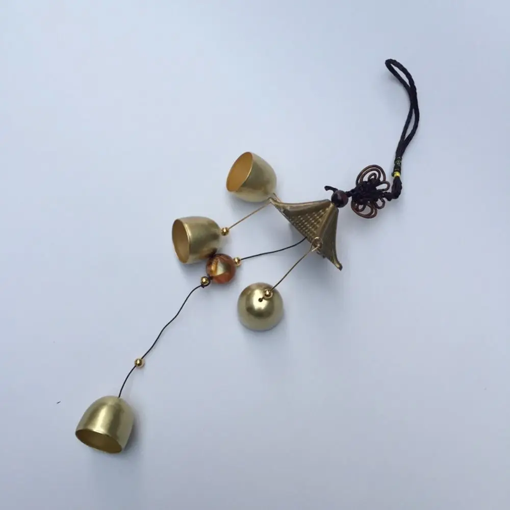 1PC Retro Wind Chimes Copper Wind Bell Hanging Pendants Garden Decorations Outdoor Oriental Lucky Pendants