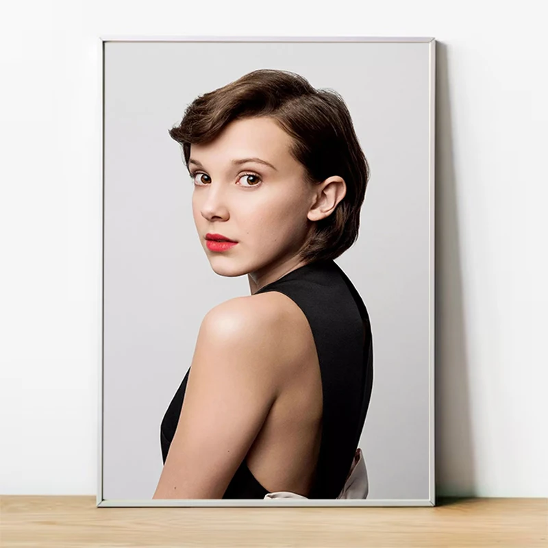 

Actress Millie Bobby Brown Poster Wall Decoration for Home Decorations for the Room Decorative Painting Canvas Decor Art Posters