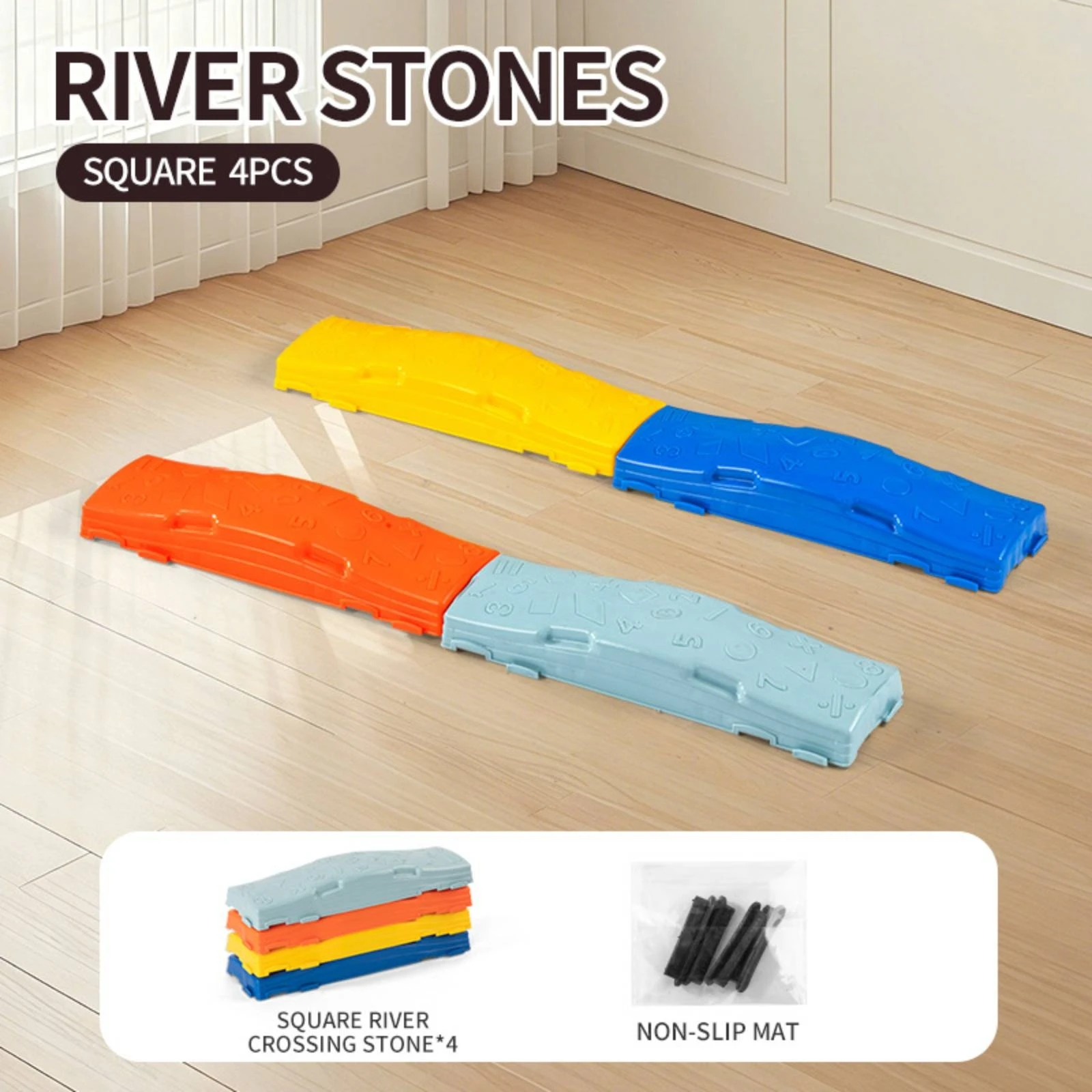 4개의 균형 밸런스 스테핑 스톤 실내 감각 발달 장난감 - Sports Equipment For Home 리뷰 및 가격