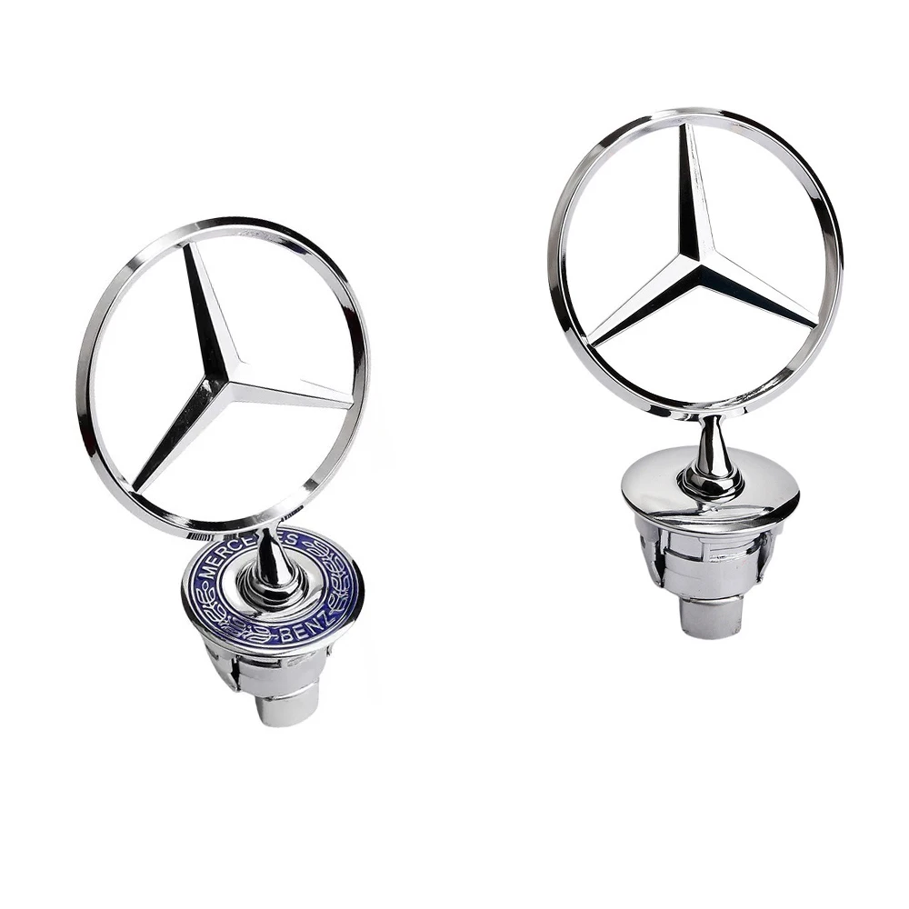1PCS Star Bonnet - Badge for Car Hood Front Chrome Logo Hood Marking for Benz C E S Class W204 W205 W212 W213 W211 W220 W223