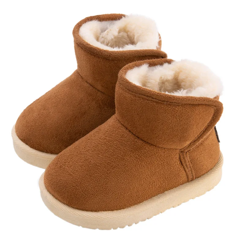 Children Snow Boots Kids Girls Boys Plush Thick Cotton Shoes Winter Children Anti-skid Baby Short Boot botas niña מגפיים Сапоги