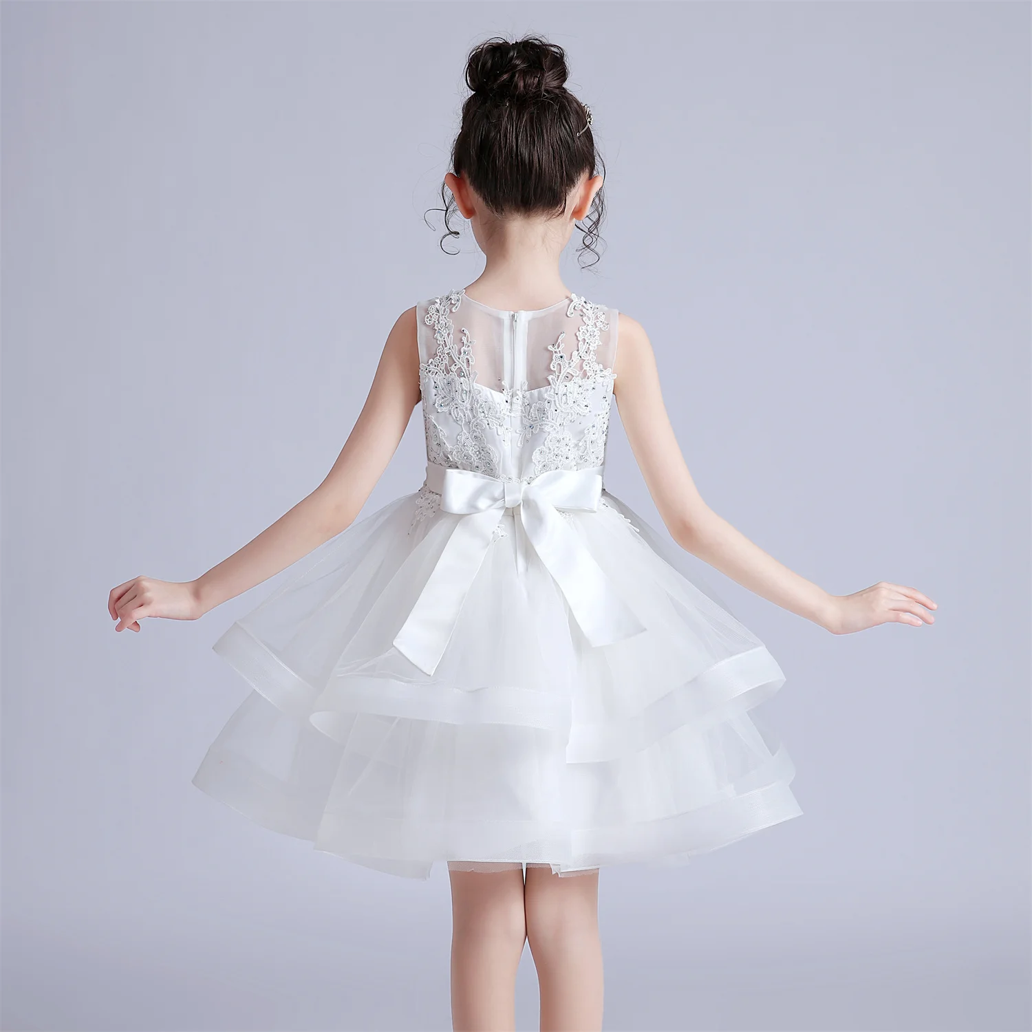 3-10 Years Baby Girls Princess Dress Summer Ball Gown Wedding Dress Piano Performance Costume Host Costume Children\'s Clothing