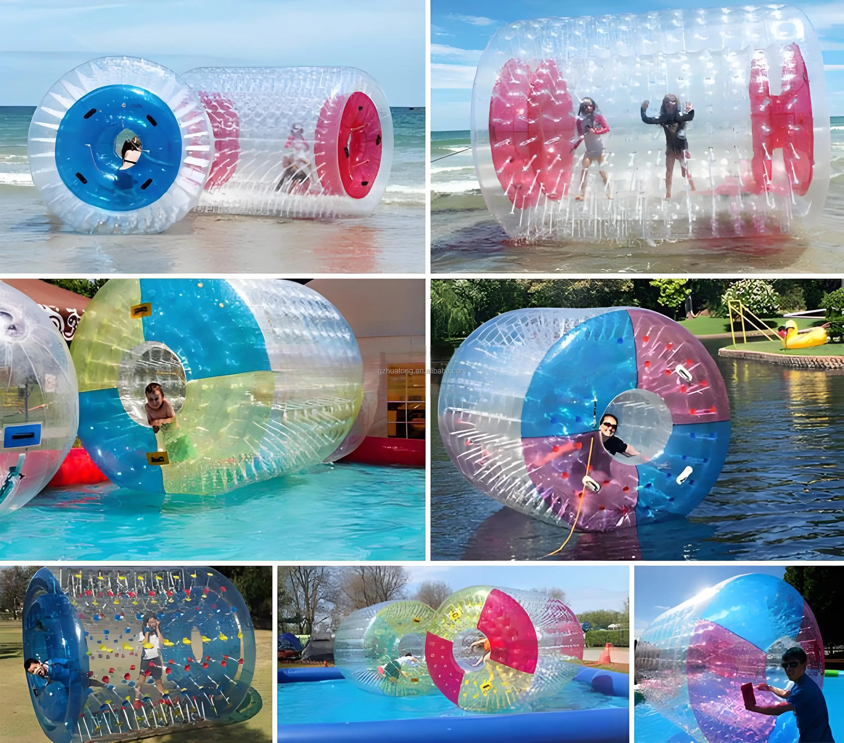 التجارية نفخ المياه الأسطوانة زورب الكرة المتداول الكرة حمام سباحة لعب للأطفال والكبار