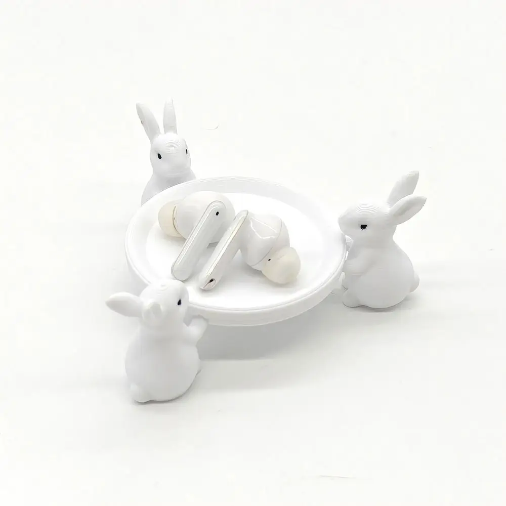 3D Printed Easter Bunny Cake Stand Table Desk Animal Figure Rabbit Jewelry Holder White Serving Plate Bunny Jewelry Dish