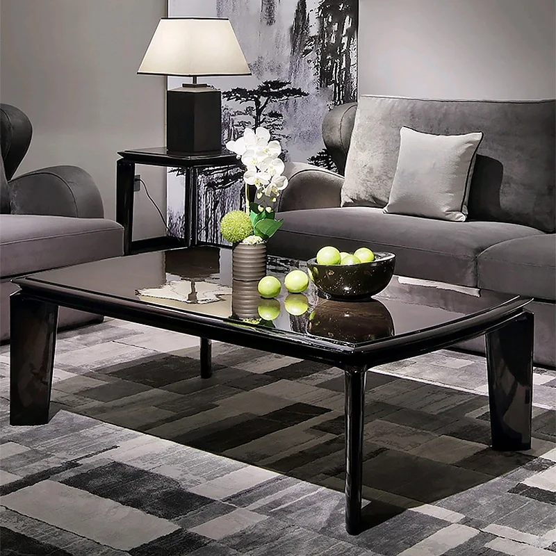 Italian luxury rectangular coffee table