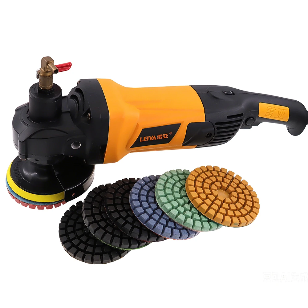 RIJILEI 10 PCS/Lot 4Inch Concrete Floor Polishing Pad Resin Bond Renew Wet Polishing Pads For Granite Marble Stone Grinding Disc