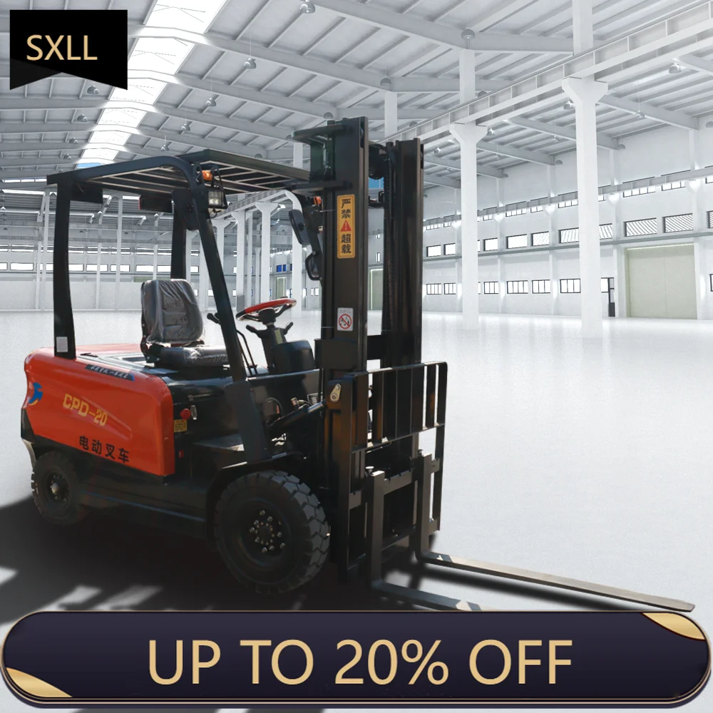 

SXLL Industrial grade 60v electric forklift Cpd20 2 tons low weight construction all-electric forklift