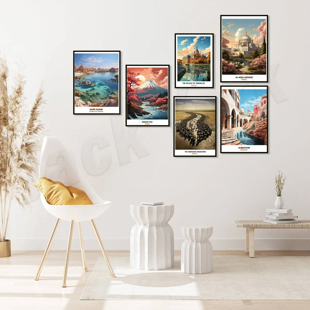 Rapa Nui Quarry, Palace of Versailles, Forbidden City, Cape Town, South American Amazon Rainforest, Isle of Wight travel poster #3