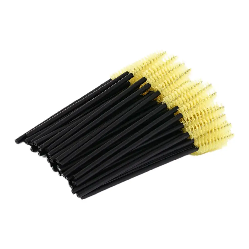 Brosses à cils de poulet, outils d'extension de cils, baguettes, applicateur de mascara, Végét, brosse cosmétique, O8D9