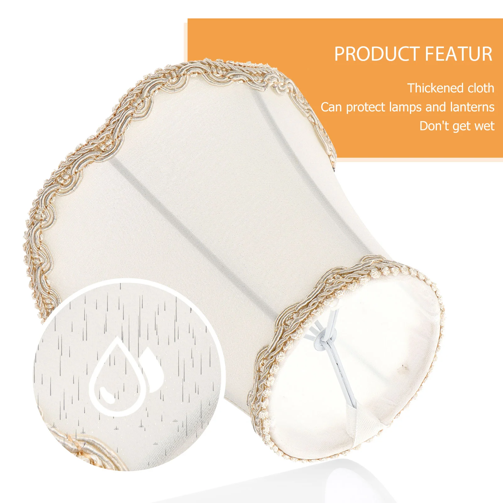 Fabric Lampshade Wall Candelabra Light Bulbs Bedside Home Cloth Cover Table Oval Tablecloth