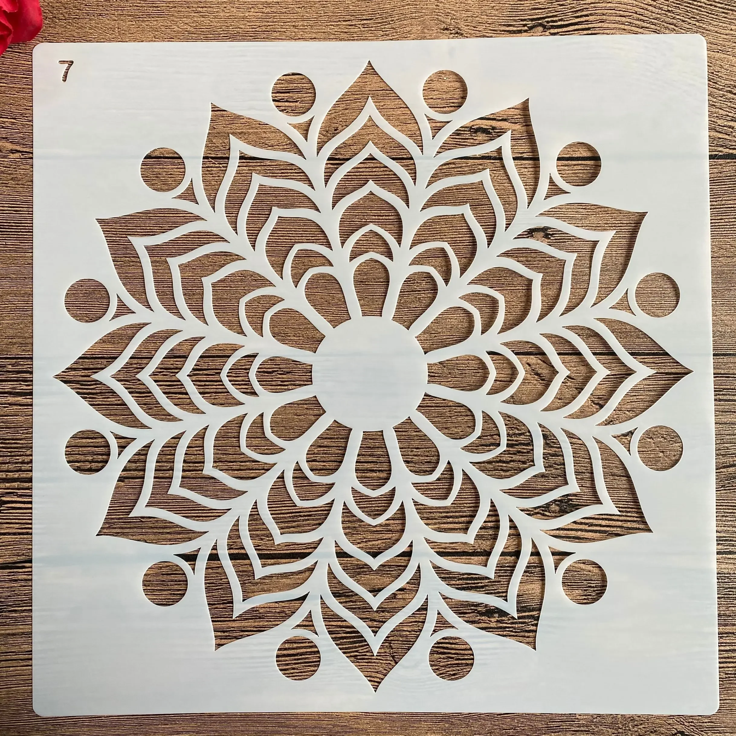 

30 * 30cm size diy mold for painting stencils stamped photo album embossed paper card on wood, fabric,wall mandala stencils