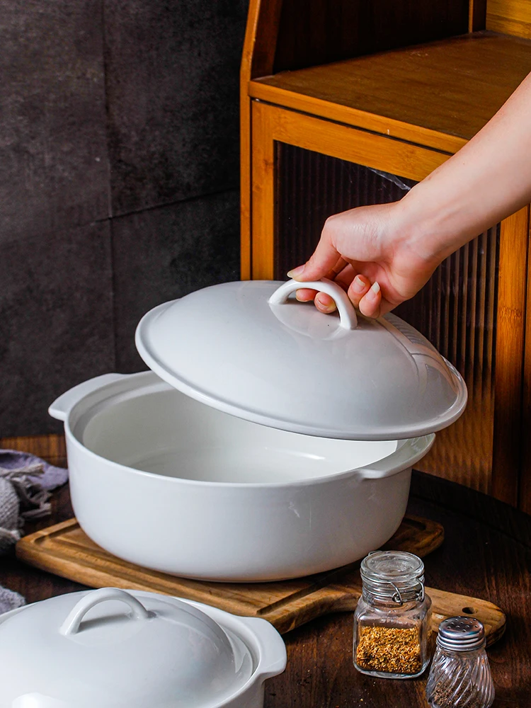 

Большая суповая миска для отелей, ресторанов и домашнего использования, 0-дюймовая, с двумя ручками, для микроволновой печи, для супов и лапши, в японском стиле, с двумя ручками.