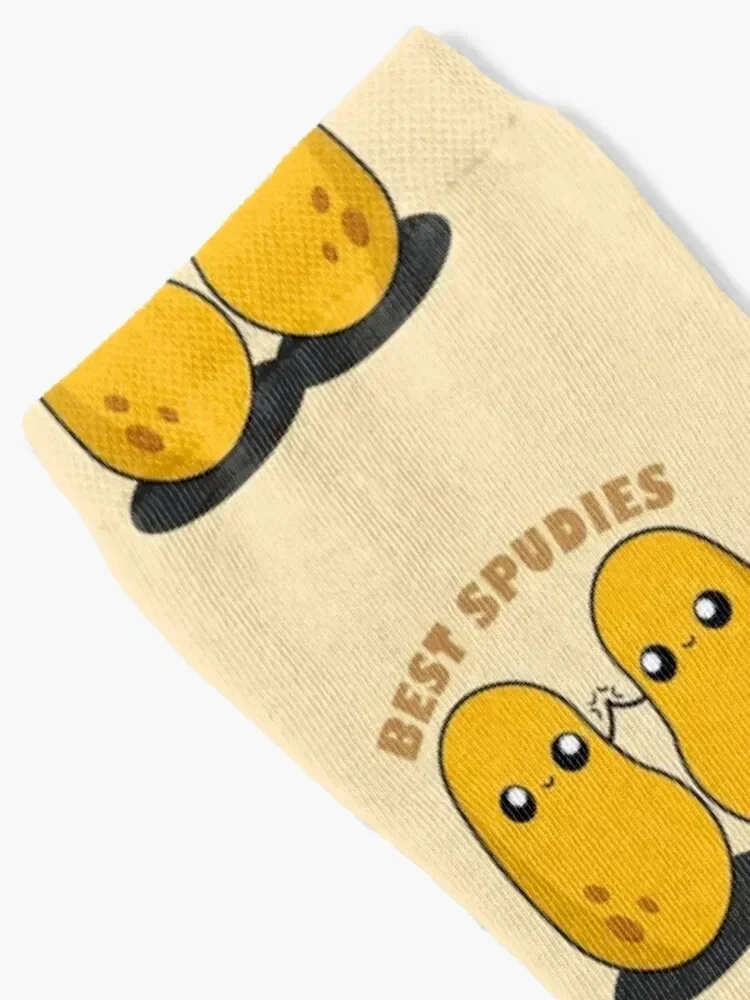 Cute Cartoon Potato || Best Spudies || Kawai Socks funny gift Rugby Ladies Socks Men's