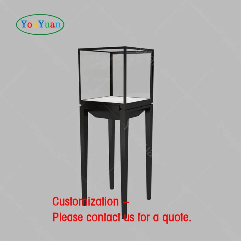 Vitrine de présentation de bijoux haut de gamme et comptoir en verre, stand d'exposition de bijoux, design de boutique de bijouterie