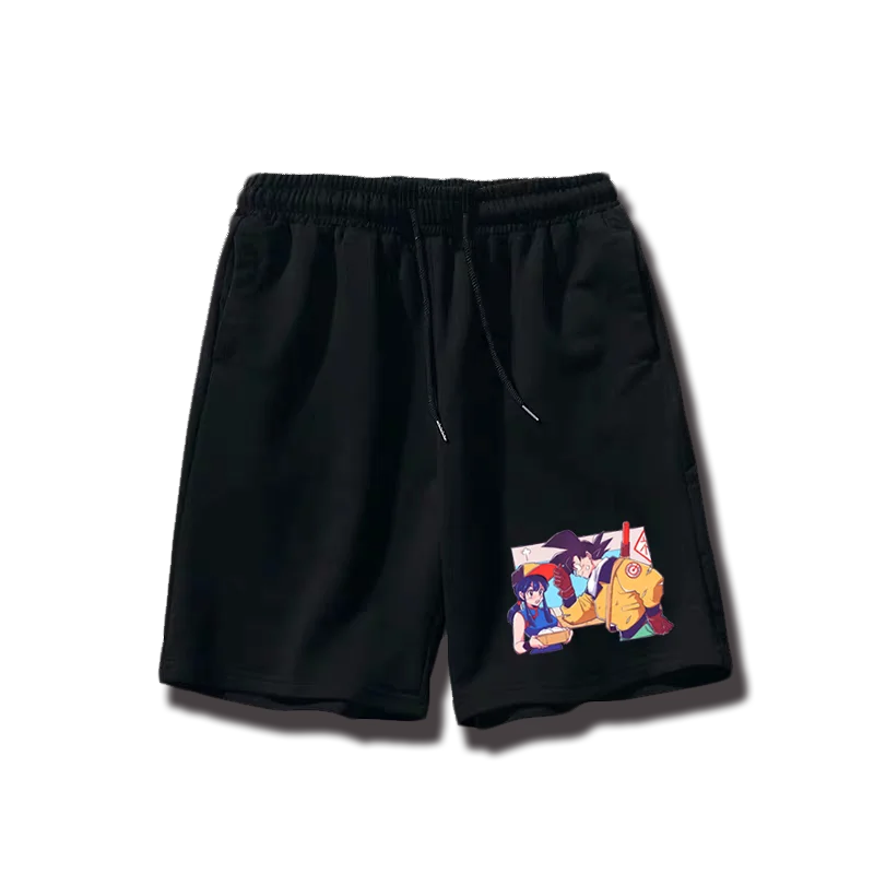 

Seven Dragon Ball Goku Saiyan Fashion Harajuku Style Sportive Casual Pure Cotton Loose and Breathable Shorts for Men