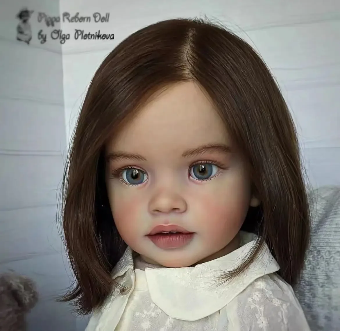 

St.Store Customized Limited Supply 26inch Reborn Baby Doll Pippa Huge Girl Already Finsihed Doll with Brown Hair Different Dress