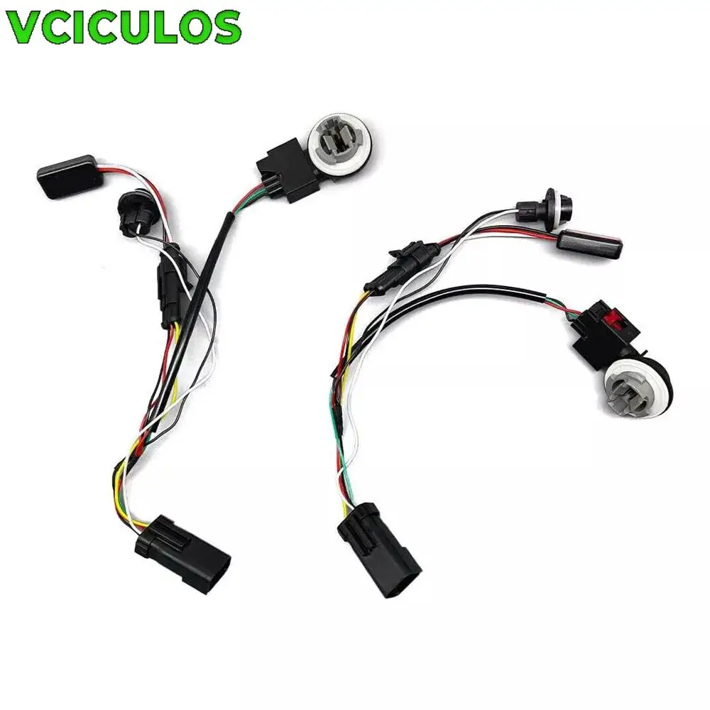 

2Pcs Tail Lights Conversion Wire Harness Kits Fit For Ram 1500 2500 3500 55277415AA Engine Car Accessories Parts Replacement