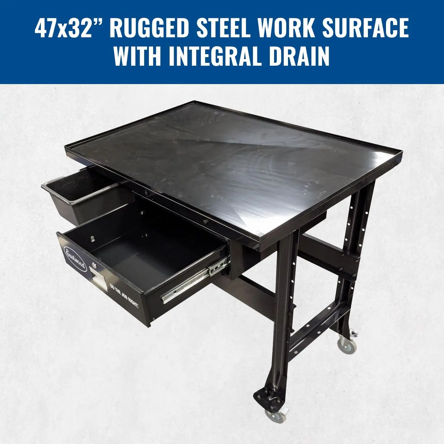 Work Bench Tear Down Table | 1000 lbs Capacity Heavy Duty Automotive Work Table Workbench for Garage with Four 4