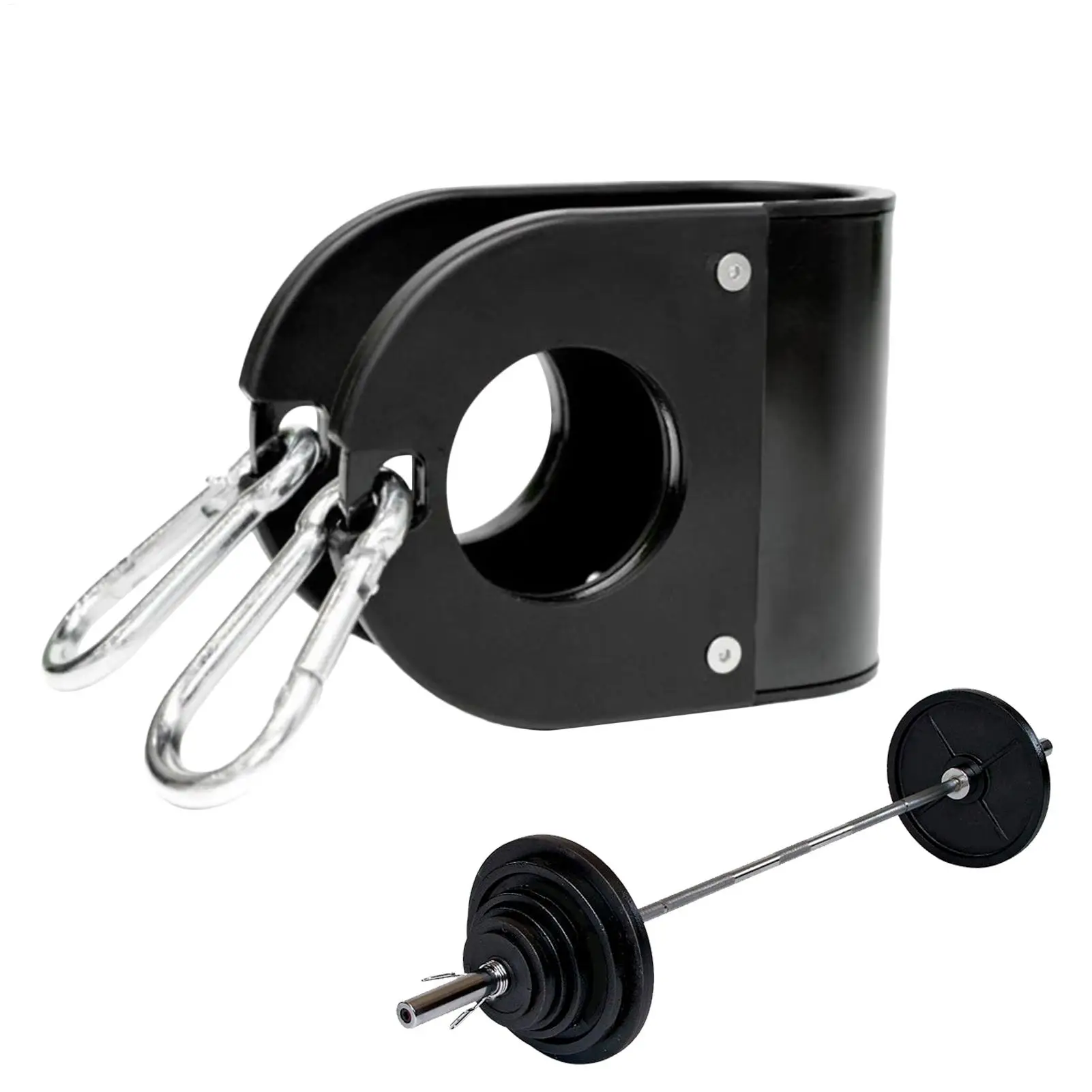 Gym Barbell Clip T Bar Row Handle Attachment Multi-Functional Exercise Accessories U-clips for Landmine Belt Squat Adapter Home