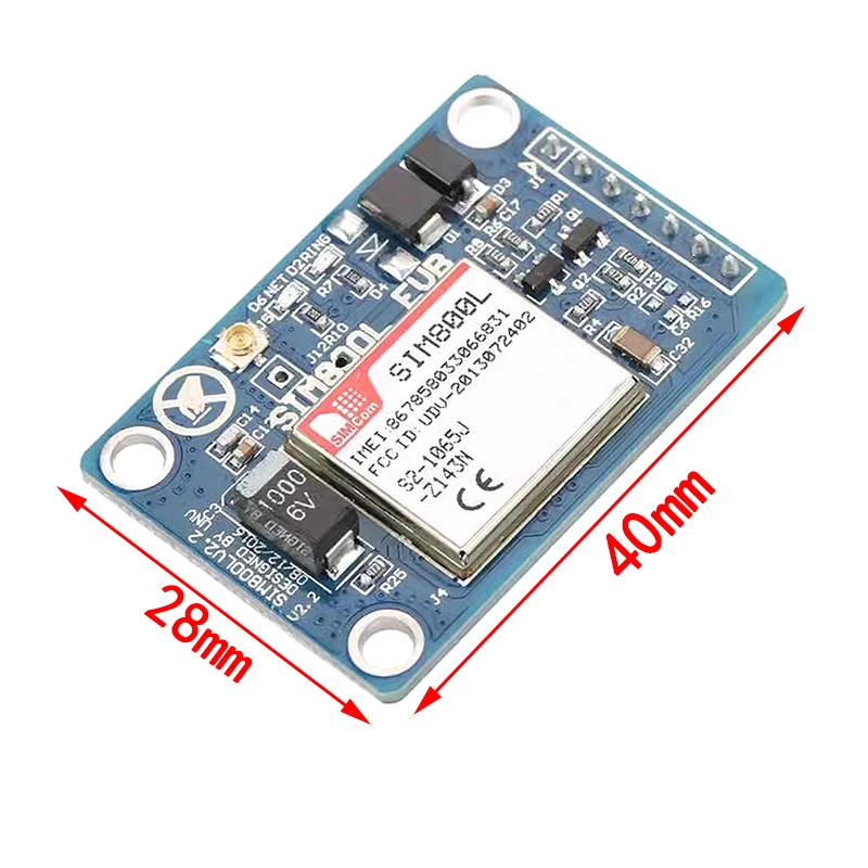 1set SIM800L V2.0 5V Wireless GSM GPRS MODULE Quad-Band W/ Antenna Cable Cap