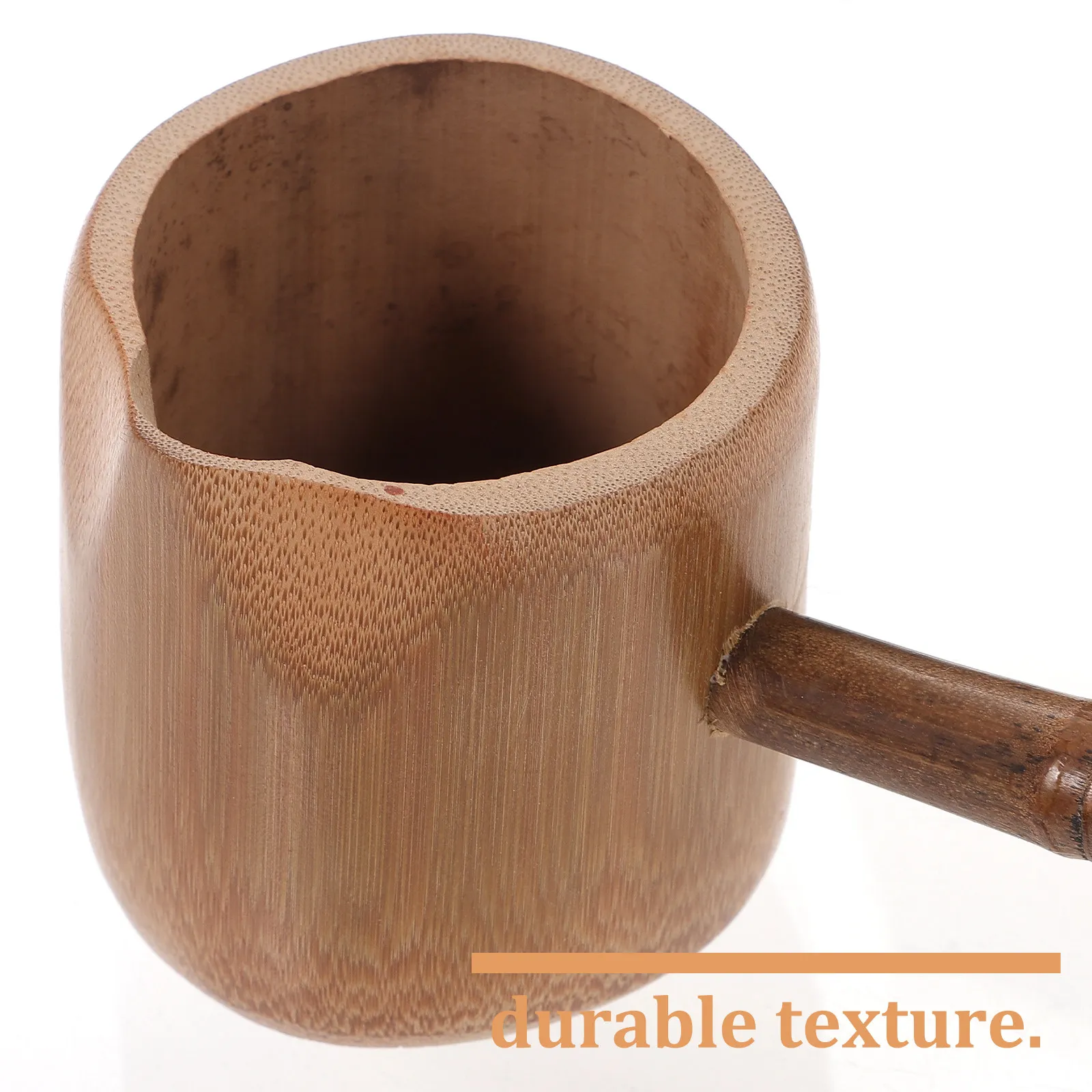 Bamboo Water Scoop Ladle Long Handle Grain Unique Artistic Design for Tea Ceremony Bathroom Garden Sauna Use Reusable