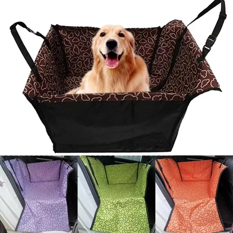 Pet Carriers Dog Car Seat Cover Carrying for Dogs Cats Mat Blanket Rear Back Hammock Protector transportin perro