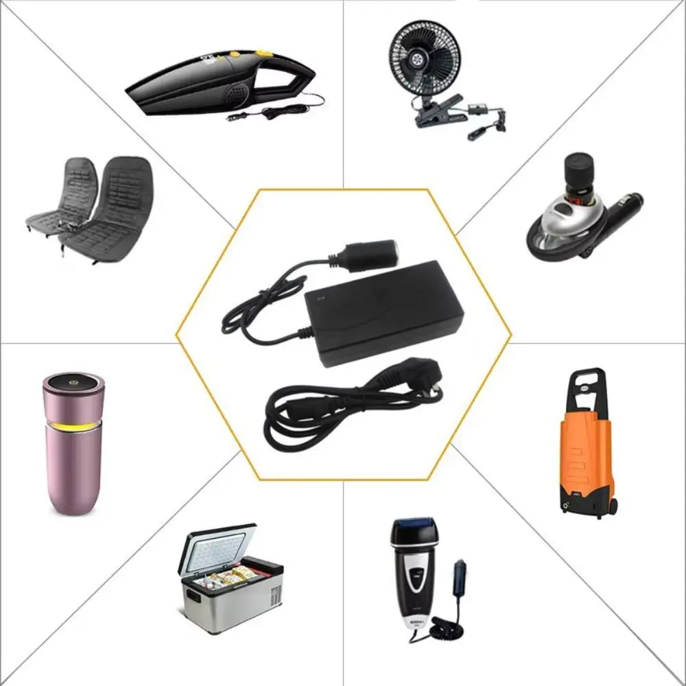 

110V 220V Input AC Power Converter 12V 5A Output EU US Plug Car Lighter Charger DC Power Supply 60W Power Power Adapter
