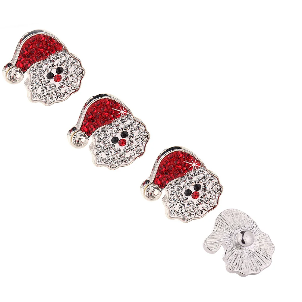 Christmas Valve Cap Decoration Buttons Diamond Handmade Jewelry Accessories Brooches DIY Materials