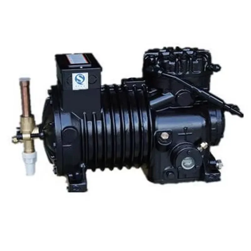 China Factory Direct Semi Hermetic Reciprocating Air Compressor Metal Construction Best Price Refrigeration Heat Exchange