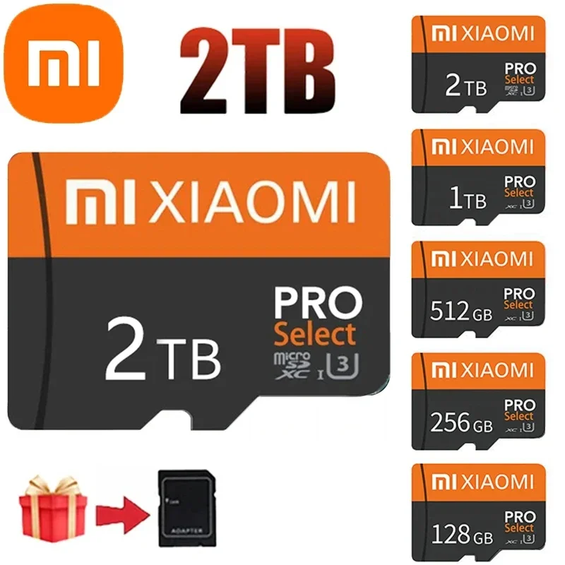 Xiaomi 100% Original 2TB 1TB Memory Cards camera SD card 128GB 256GB Micro TF/SD card Class 10 512GB flashcard for phone/tablet