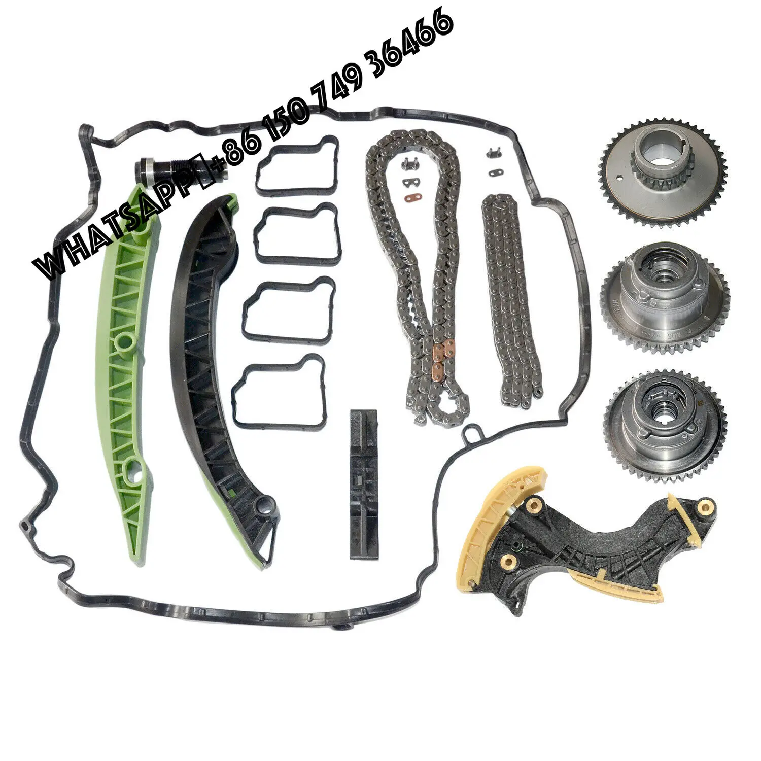 

Timing Chain Kits for Mercedes M271 Turbocharged Cams Camshaft Gears W204 W212 2710501500, 2710501400