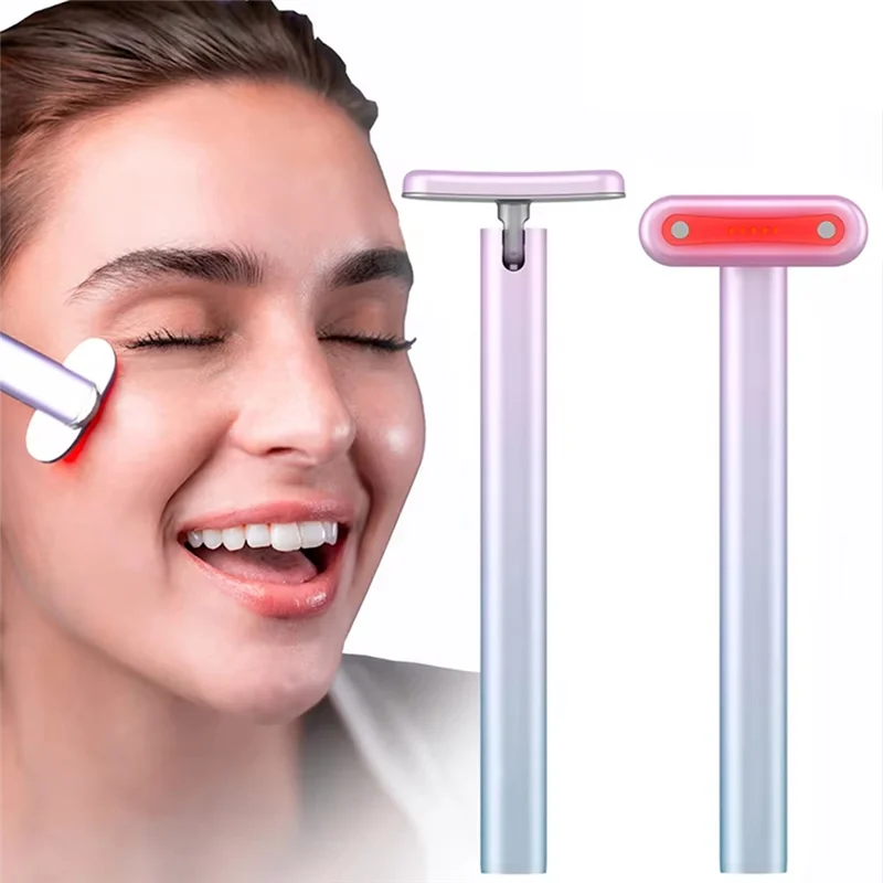 

M14K-EMS Face Massager 4-In-1 LED Red Light Therapy Facial Wand Skin Care Beauty Device