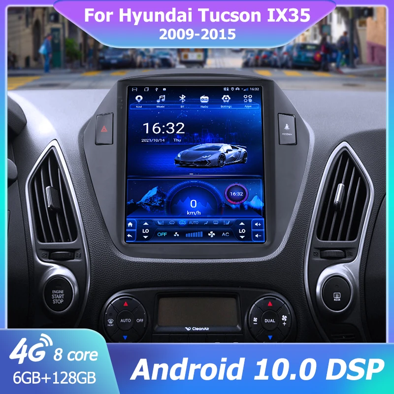 2 Din Android 11 Car Radio Multimedia Video Player For Hyundai Tucson 2 LM IX35 2009-2015 4G Carplay Stereo RDS IPS Auto DSP 4G