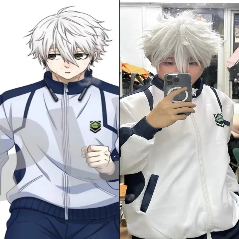 

Хэллоуин косплей костюм синий трикотаж молодежный спортивный стиль мультфильм анимация кампус сценическое комическое шоу представление косплей костюм