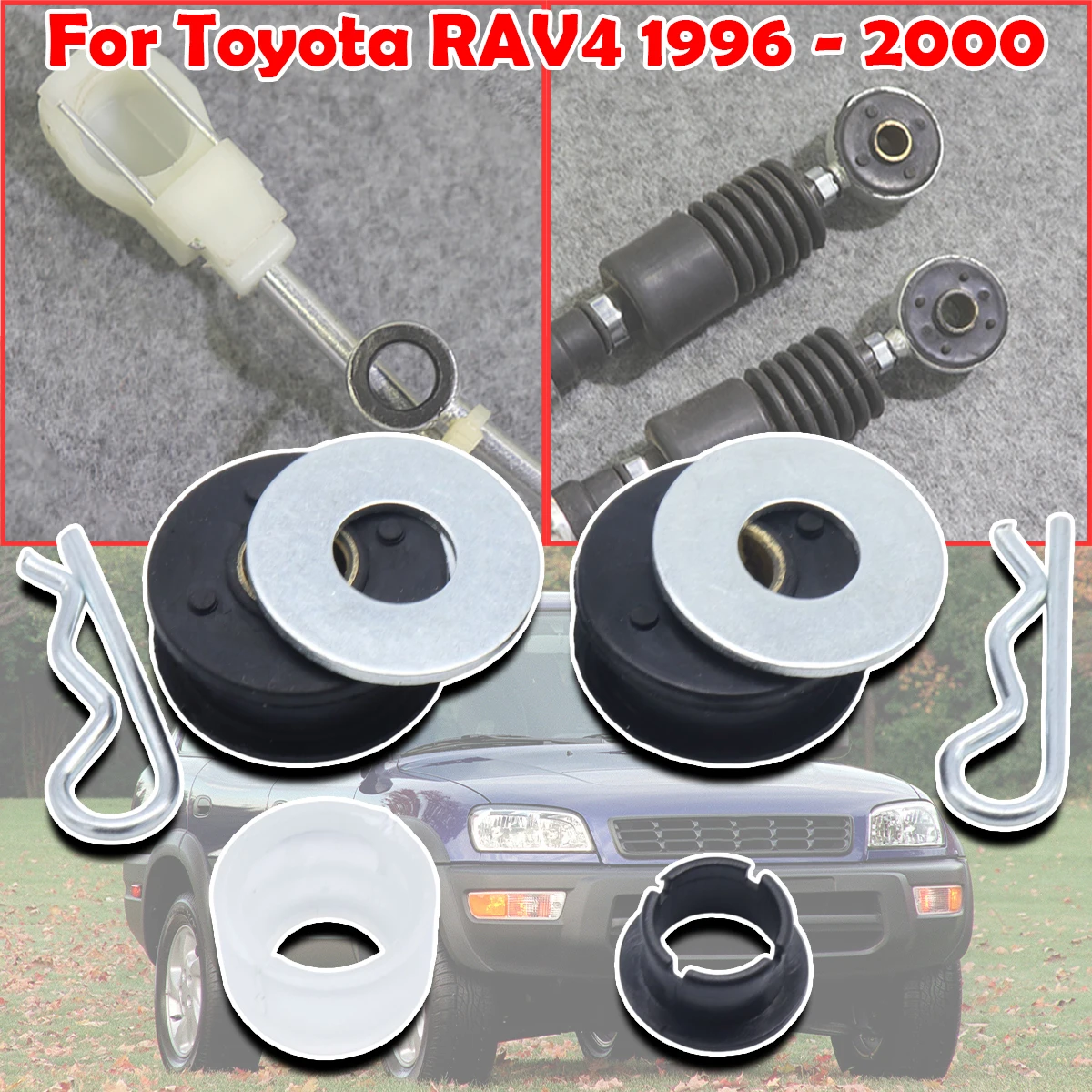 

For Toyota RAV4 1996 1997 1998 - 2000 Upgrade Gearbox Shift Cable Linkage Bushing Shifter Lever Selector Rod Bushing 33820-2B540