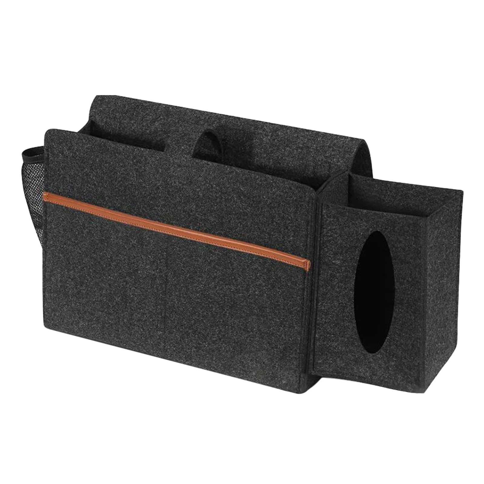 Felt Storage Bag Pocket Bedside Table Hanging Storage Organizer Sofa Bed Side Book Felt Pouch Phone Remotes Holder