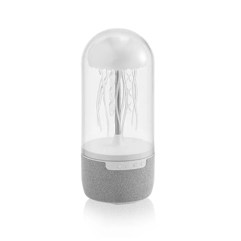 Creative Jellyfish Light Bluetooth Speaker 8 Colors LED 3D Surround Subwoofer Adjustable Atmosphere Bedroom Holiday Light L V2Q0