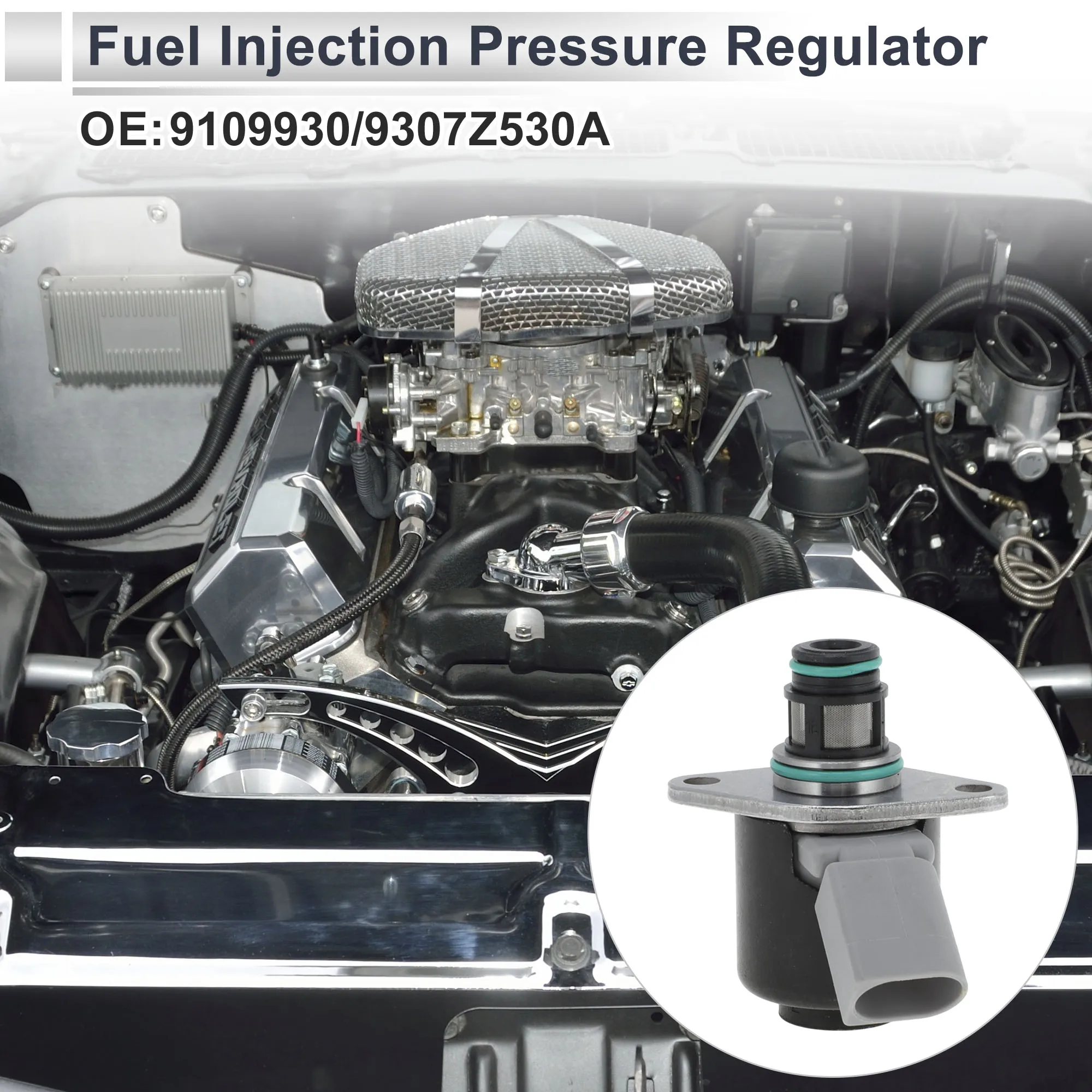 

UXCELL Fuel Pressure Regulator for Kia Sedona 2006-2024 No.9109930/9307Z530A 20-70 Psi