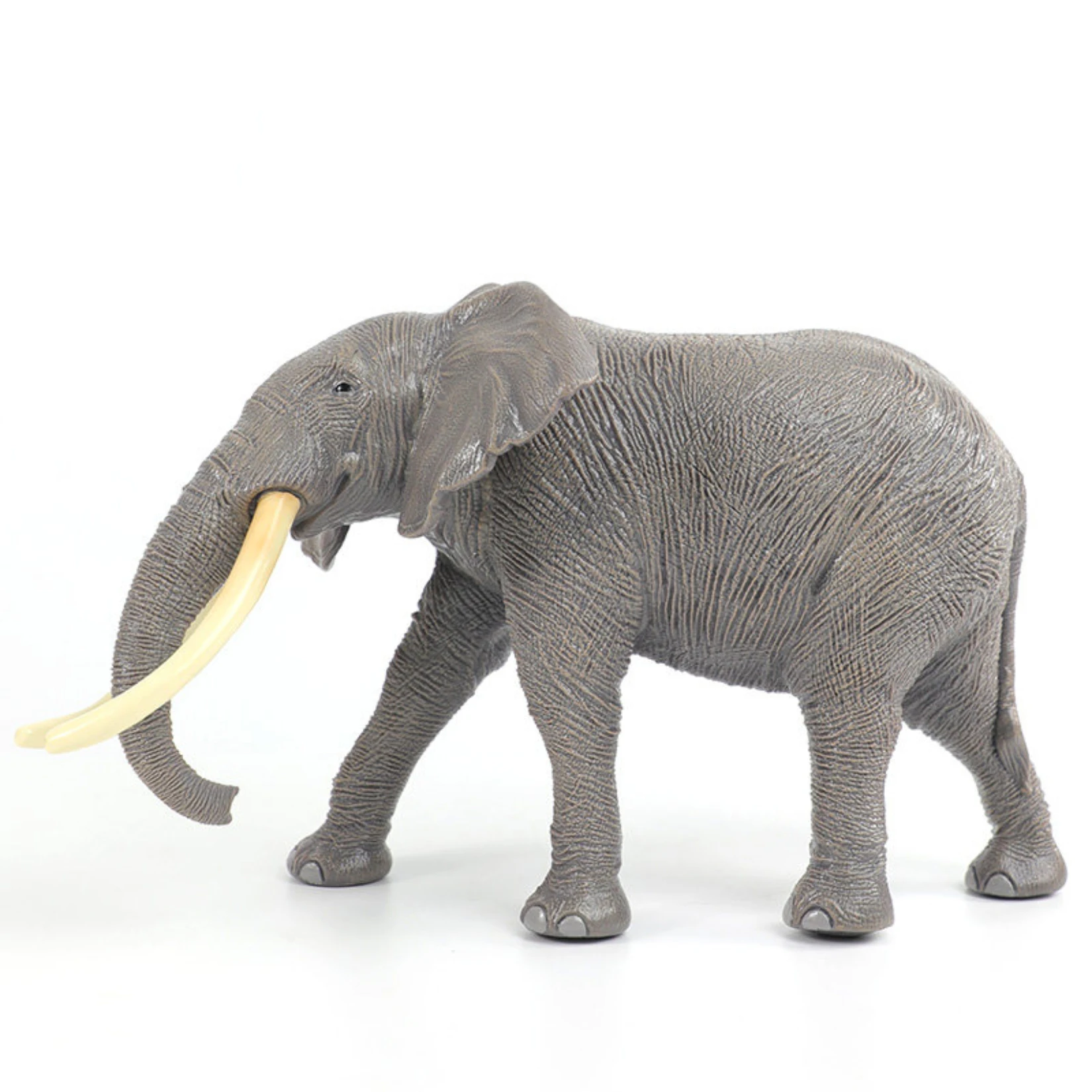 RECUR Soft PVC Elephant Figure Realistic Wildlife Series Animal Simulation Model Collection Scene Decoration Birthday Gift