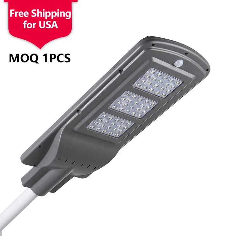 Free Shipping New Products Ip65 Outdoor Waterproof Smd 20w 40w 60w All In One Integrated Solar Led Street Light