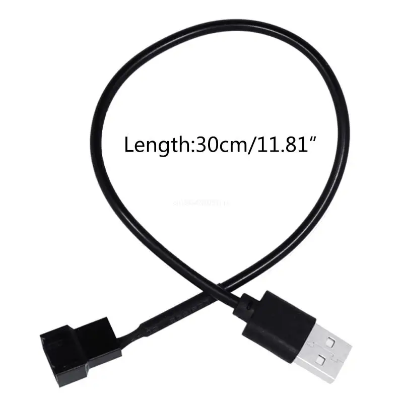 USB sang 4Pin Máy Tính cho Ốp Lưng Khung Xe Quạt CPU Điện Cáp 2464 22AWG DropShipping