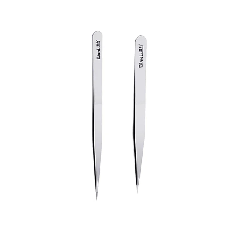 Qianli Ineezy Tweezers Hand Polished Non-Magnetic Stainless Steel Tweezer 0.1mm BGA Motherboard Micro Jump Repair Forceps