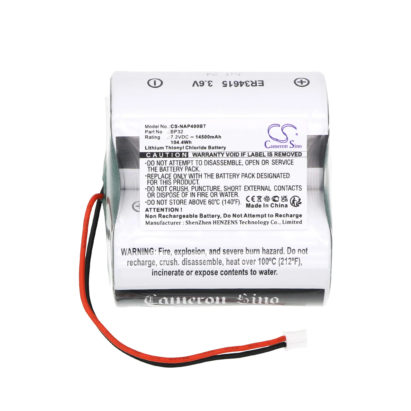 Сменные аккумуляторы CS для Noxalarm 151.016, SECURIX 40, Noxalarm NOXIANE P40 BP32 14500 мАч/104,4 Втч Система сигнализации